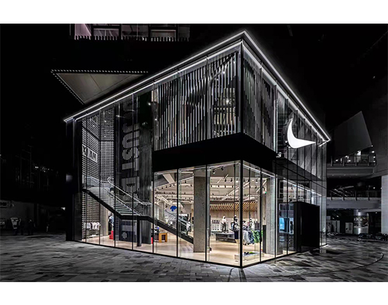 西安萬(wàn)象天地耐克店裝飾工程